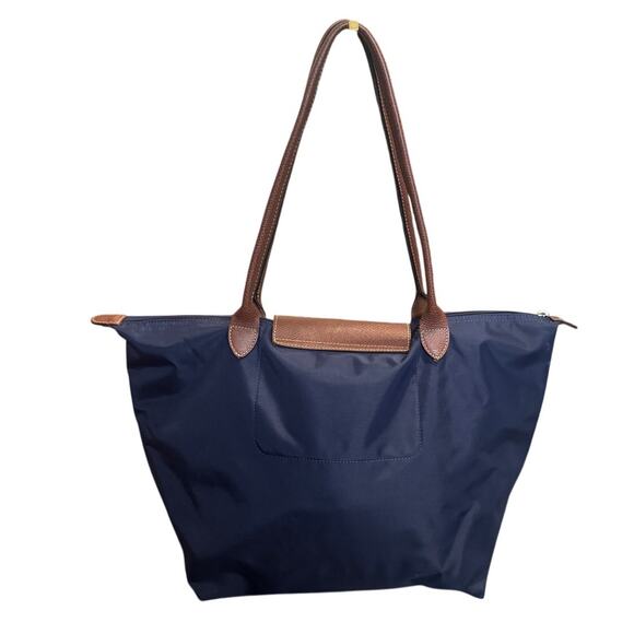Longchamp Le Pliage “Lucky!” Navy Blue Shoulder Tote – Medium – Hard To Find - Picture 2 of 7